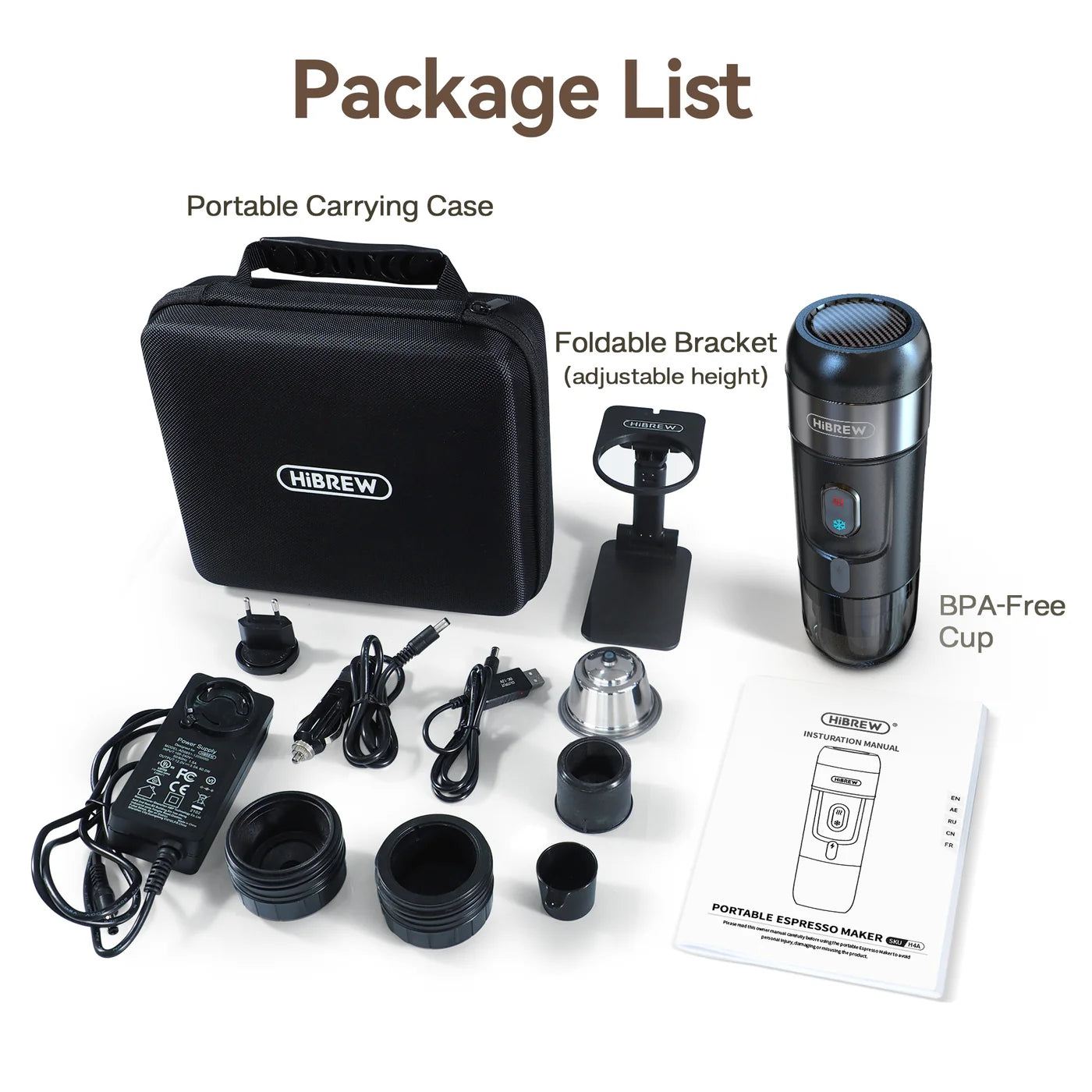 HiBrew Portable Hot & Cold Brewing Coffee Machine