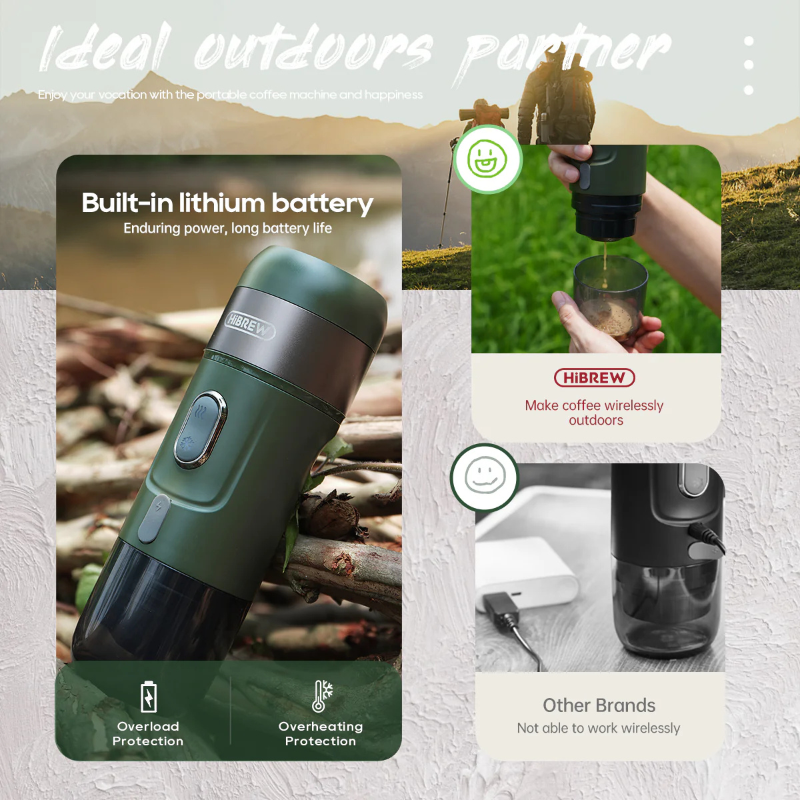 HiBrew Wireless Electric Portable Coffee Machine
