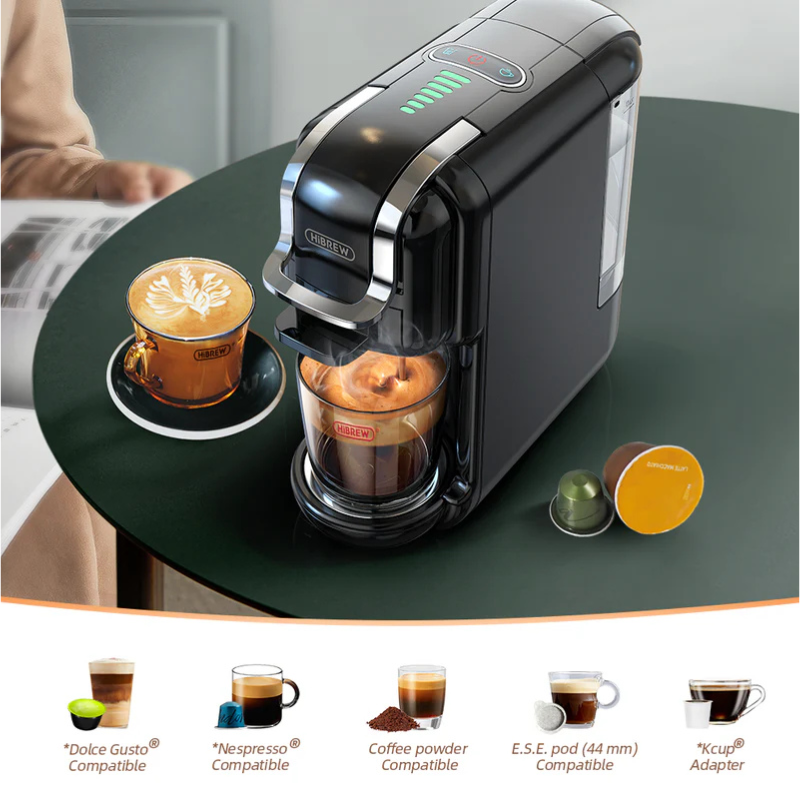 HiBREW 5 in 1 Multiple Capsule Coffee Machine 20Bar